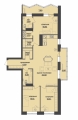 Четырехкомнатная квартира в ЖК Квартал «Bravo», 103,1 м², 10 659 000руб. Жилой комплекс Квартал «Bravo»