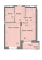 Двухкомнатная квартира в ЖД Капучино, 43,3 м², 4 633 100руб. Жилой дом Капучино