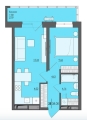 Двухкомнатная квартира в ЖД ЖД Ясно дом на Есенина, 9а, 38 м², 3 938 000руб. 