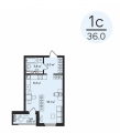 Студияая квартира в ЖД Талисман, 36 м², 5 935 648руб. 