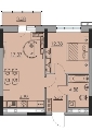 Двухкомнатная квартира в ЖК ЖК Ньютон, 48,67 м², 6 059 220руб. 