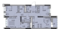Четырехкомнатная квартира в ЖК ЖК Ньютон, 82,73 м², 9 561 521руб. 