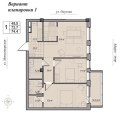 Трехкомнатная квартира в ЖД Mariinsky дом на набережной, 74,4 м², 14 701 440руб. Жилой дом Mariinsky дом на набережной