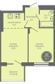 Однокомнатная квартира в ЖК МИР, 35,7 м², 5 960 000руб. Жилой комплекс МИР