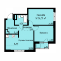 Трехкомнатная квартира в ЖК БЛИЖЕ, 58,12 м², 7 681 000руб. Жилой комплекс БЛИЖЕ