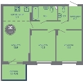 Трехкомнатная квартира в ЖК МИР, 55,7 м², 7 599 000руб. Жилой комплекс МИР