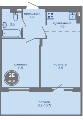 Двухкомнатная квартира в ЖК МИР, 40,8 м², 5 486 000руб. Жилой комплекс МИР