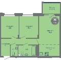 Трехкомнатная квартира в ЖК МИР, 56,8 м², 8 269 000руб. Жилой комплекс МИР