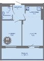 Двухкомнатная квартира в ЖК ЖК МИР, 40,2 м², 5 808 000руб. 