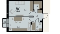 Однокомнатная квартира в ЖД Биография. Клубный дом, 39,1 м², 6 177 800руб. Жилой дом Биография. Клубный дом