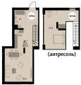 Двухкомнатная квартира в ЖД ЖД Биография. Клубный дом, 69,5 м², 9 730 000руб. 