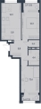 Трехкомнатная квартира в ЖД ЖД ЮГ на Беляева, 62 м², 10 471 800руб. 