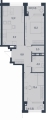 Трехкомнатная квартира в ЖД ЖД ЮГ на Беляева, 61,9 м², 10 454 910руб. 