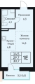 Студияая квартира в ЖД ВЕНТО (VENTO), 30,4 м², 6 320 000руб. Жилой дом ВЕНТО (VENTO)