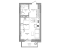 Студияая квартира в ЖД ВЕНТО (VENTO), 30,3 м², 6 445 000руб. Жилой дом ВЕНТО (VENTO)