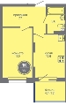 Однокомнатная квартира в ЖК МИР, 35,1 м², 4 954 000руб. Жилой комплекс МИР