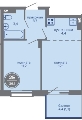 Двухкомнатная квартира в ЖК МИР, 36,1 м², 5 401 000руб. Жилой комплекс МИР