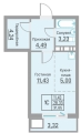 Студияая квартира в ЖК ЖК БЛИЖЕ, 31,65 м², 4 474 300руб. 
